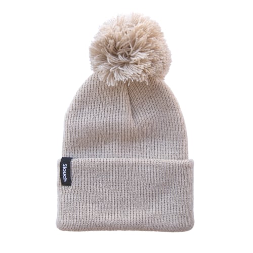 Moon Knit Cuff Beanie w/ Pom