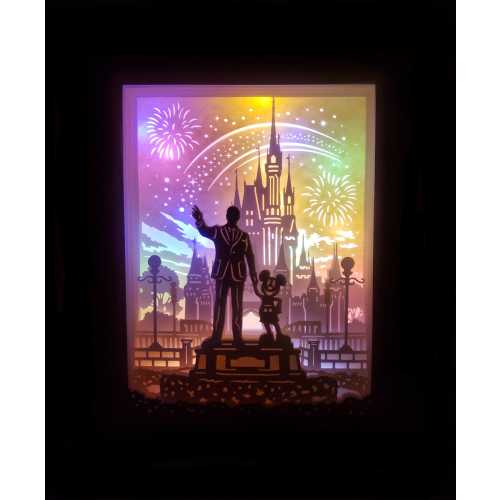 Lights included! 8.5x11 shadow box (finished physical product)