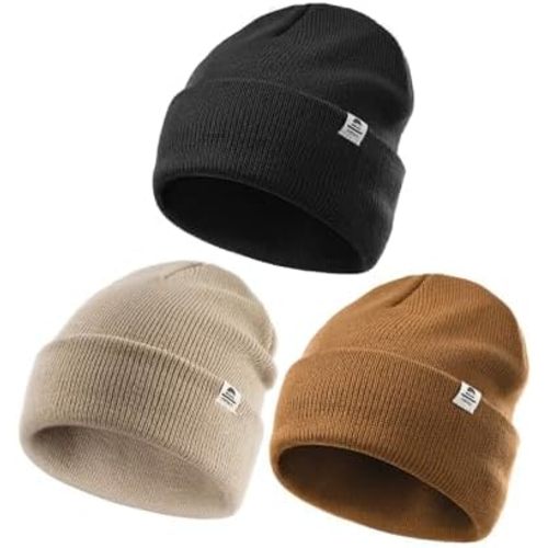 FURTALK Baby Beanie Knit Winter Hats 3 Pack for Infant Toddler Kids Skull Caps