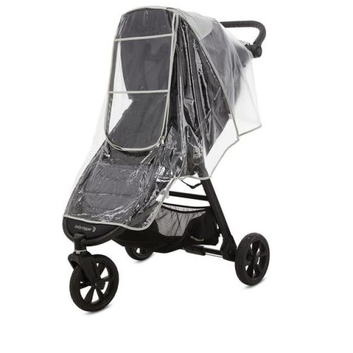 First Essentials Universal Stroller Rain Cover Baby Travel Weather Shield Windproof & Waterproof - Clear