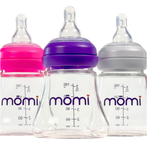 Glass Baby Bottle Sets: Natural Feeding Solution | mōmi 🤱🍼