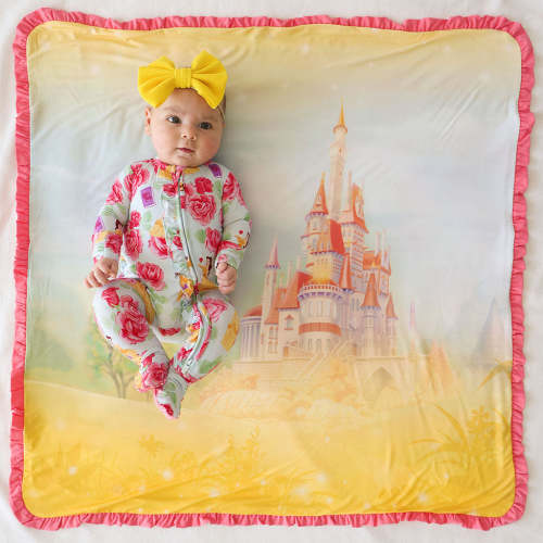Disney Princess Belle Ruffled Luxette Patoo® Blanket