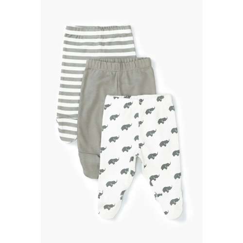 Monica + Andy I 3-Pack Footed Baby Pants