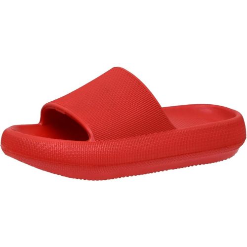 CUSHIONAIRE Women's Feather Cloud Recovery Slide Sandals with +Comfort