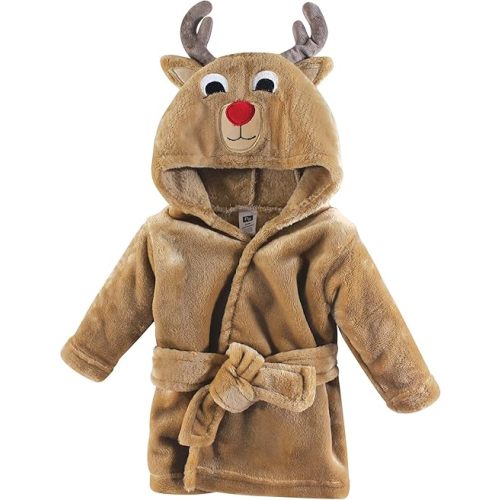 Hudson Baby Unisex Baby Plush Animal Face Bathrobe
