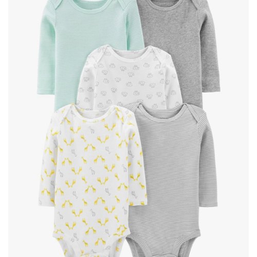 Simple Joys by Carter's Unisex Babies' Long-Sleeve Bodysuit