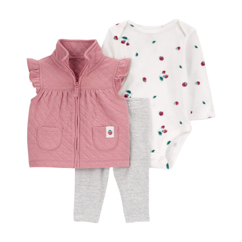 Baby 3-Piece Quilted Little Vest Set - Carter's | Carter's