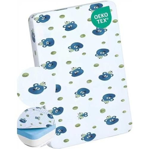 Pack and Play Mattress 38" x 26", Portable Playard Mattress Soft Firm Breathable Comfort Premium Foam Baby Mattresses for Pack N Play Playpen (Physalis Alkekengi)