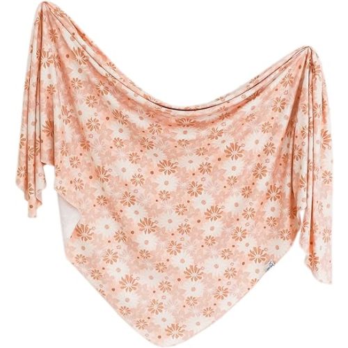 Copper Pearl Baby Swaddle Blanket - Premium Knit Baby Blanket, Large Soft Stretchy Receiving Blankets for Baby Girl, Swaddles for Newborn, Infant, and Toddler (Penny)