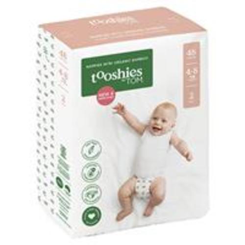 Buy Tooshies Eco Nappies with Organic Bamboo Size 2 Infant 4-8kg, 48 Pack Online at Chemist Warehouse®