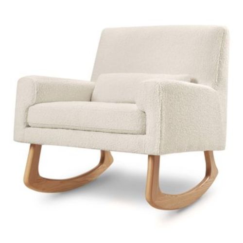 Nursery Works Sleepytime Rocker With Light Legs - Ivory Boucle