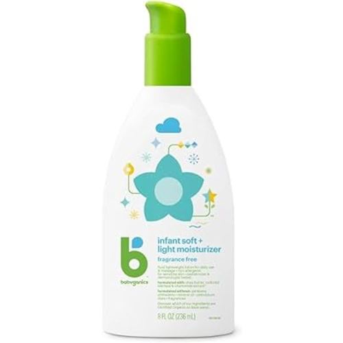 Babyganics Infant Soft & Light Moisturizer, 8oz Pump Bottle