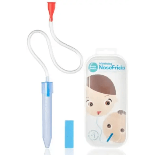 FridaBaby NoseFrida The Snotsucker with Travel Case, Easy Nasal Booger and Ear Cleaner, Gentle Nose Cleaner Suction, Aspirator for Sinus Congestion Relief, for Newborns/Infants