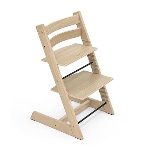 Tripp Trapp Chair from Stokke, Whitewash - Adjustable, Convertible Chair for Toddlers, Children & Adults - Convenient, Comfortable & Ergonomic - Classic Design