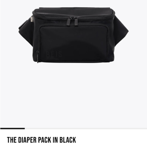 BÉIS 'The Diaper Pack' in Black - Diaper Fanny Pack & Crossbody Diaper Bag
