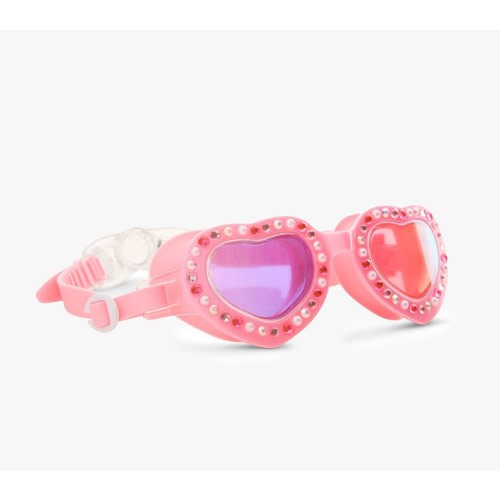 Pink Lace Beautiful Bows Kids Swim Goggles