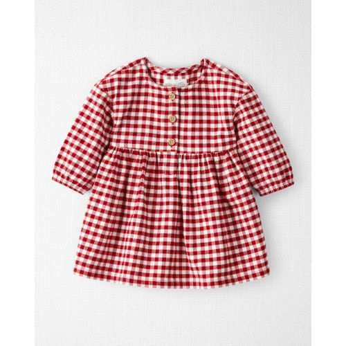Baby Girl Organic Cotton Flannel Dress - Little Planet | Carter's