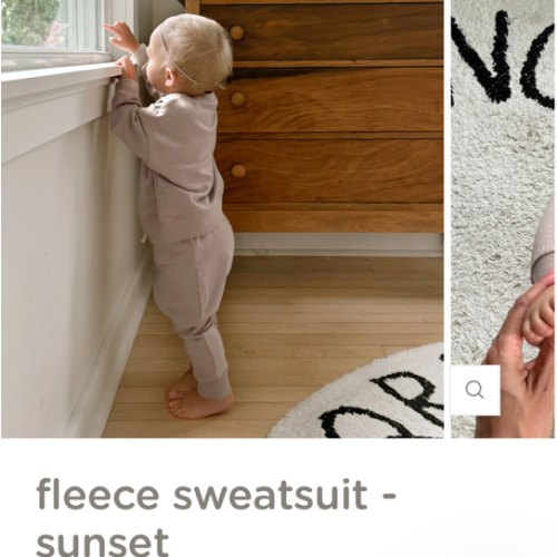 Fleece Sweatsuit - Sunset