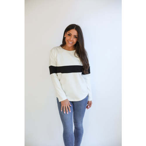 Varsity Dual Zip Breastfeeding Long Sleeve