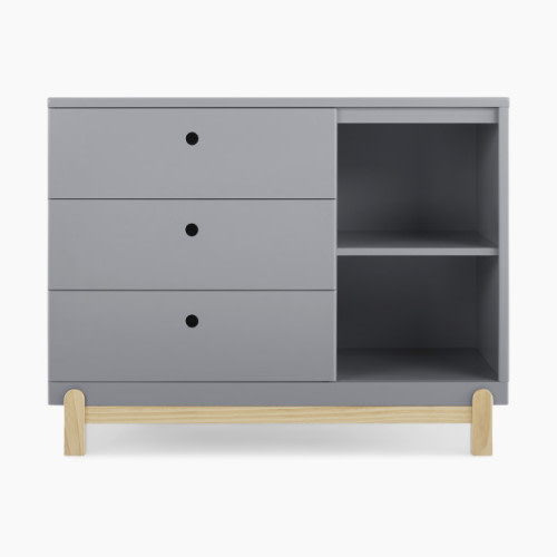 Delta Children Poppy 3 Drawer Dresser - Grey/Natural