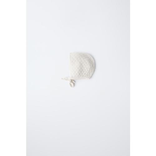 SILK COTTON BONNET - Ecru | ZARA United States