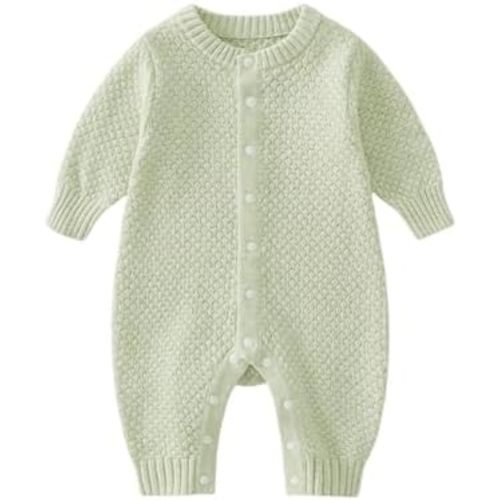 Newborn Boys Girls Sweater Romper Knitted Baby Outfits Toddler Fall Winter Solid Bodysuit Jumpsuit Clothes for 0~24M