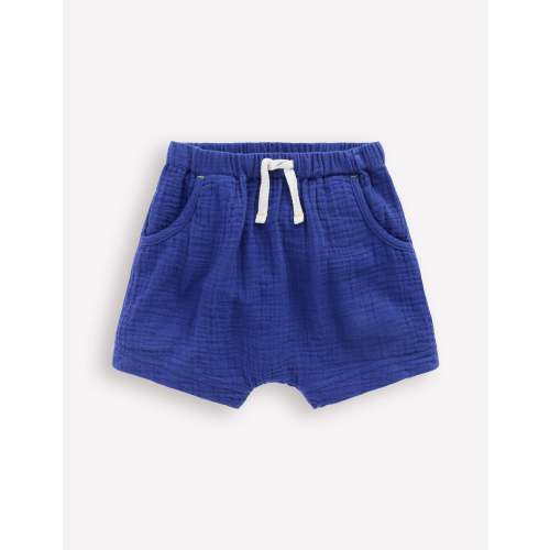 Boys Woven Shorts-Starboard Blue