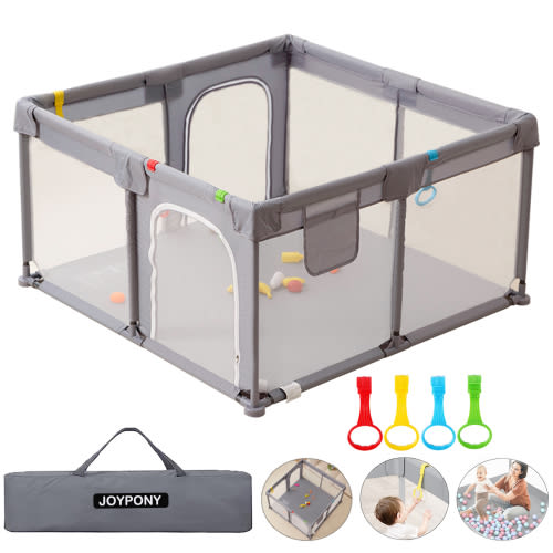 Joypony Baby Playpen, 50x50inch Extra Large Playpen Baby Playard Kids Activity Center