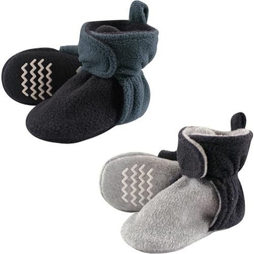 Hudson Baby Unisex-Child Cozy Fleece Booties Winter Accessory Set