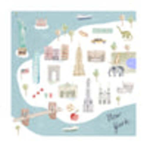 LLOL Swaddle Blanket New York City Muslin– Little Moony