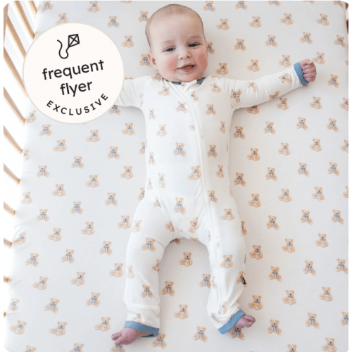 Zippered Romper in Teddy Bear