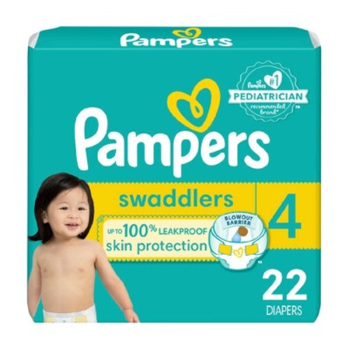Pampers Swaddlers Active Baby Diapers - (Select Size and Count), Size: 4