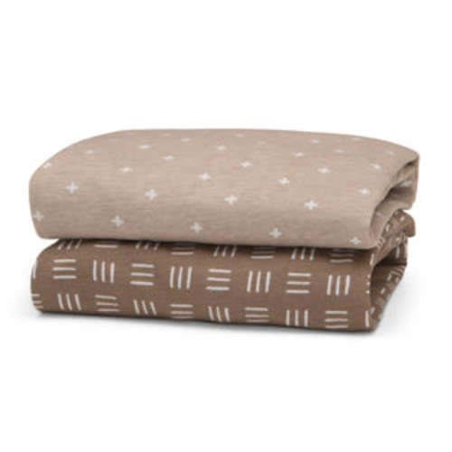 Neutral Boho Fitted Crib Sheets - 2 Pack