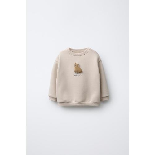 BEAR SWEATSHIRT - Beige | ZARA United States