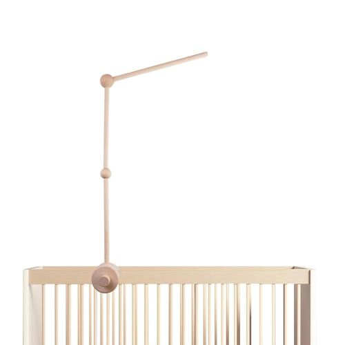 Baby Crib Mobile Arm - 30 Inch Wooden Mobile Hanger for Crib, Baby Mobile Holder for Baby Girls Boys Nursery Decor - with Anti Slip Attachment