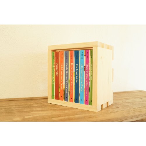 Little House Nine-book set paperback edition in handcrafted wooden crate. — Ingalls Homestead