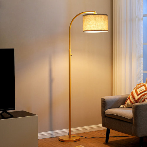 Mercer41 63.4'' Arched/arc Dimmable Floor Lamp With Bulbs Included & Reviews | Wayfair