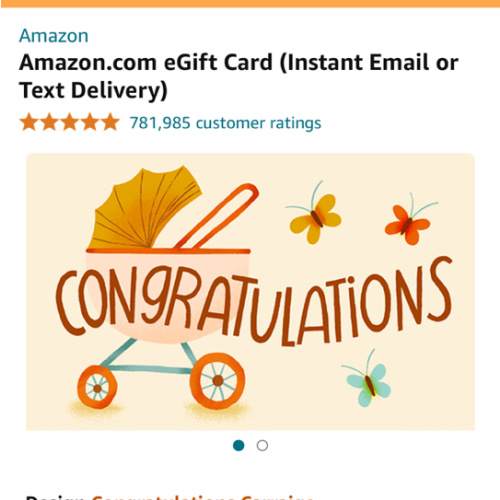 Amazon.com: Amazon eGift Card - Congratulations Carraige: Gift Cards