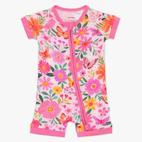 Little Sleepies ™ | Butterfly Blooms Shorty Zippy
