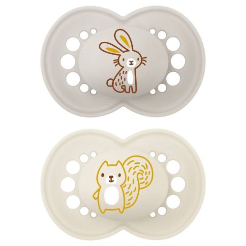 Mam Matte Original Deco Pacifier - 6+ Months - Unisex - 2pc