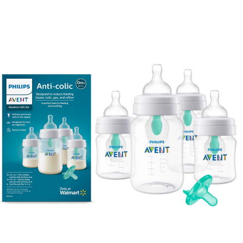 Philips Avent Anti-colic Baby Bottle with AirFree Vent Newborn Gift Set Exclusively At Walmart, SCD306/00