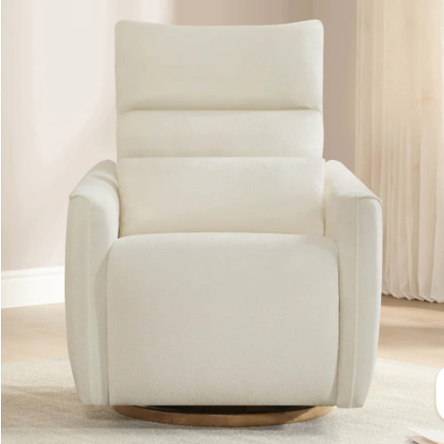 Janice Power Swivel Nursery Glider Recliner with Power Headrest