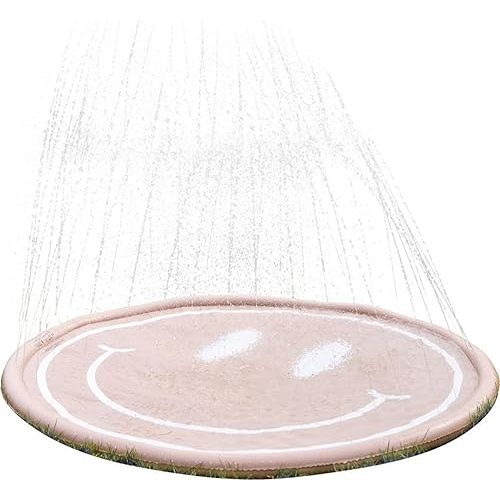 Bouncee Splash Pad Sprinkler for Kids - 68" Outside Mini Pool for Baby and Toddler - Splash Pad for Toddlers - Splash Pad for Kids Ages 4-8 - Inflatable Outdoor Toys for Toddlers - Water Toys