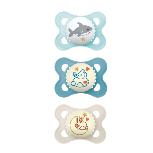 MAM Day & Night Pacifier, 0-6 Months, 3 Pack