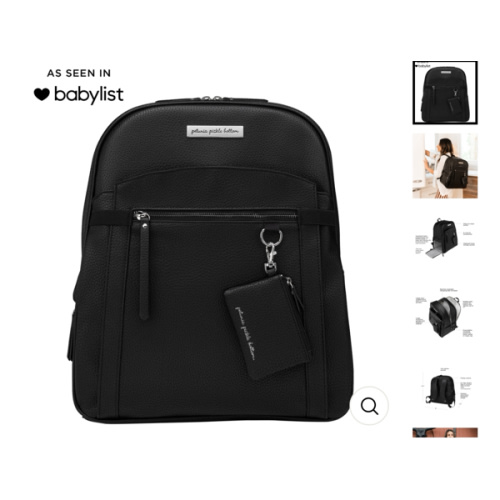 2-in-1 Provisions Breast Pump & Diaper Bag Backpack in Ebony