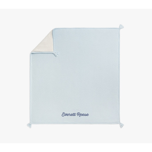 Oversized Luxe Knit Sherpa Baby Blanket