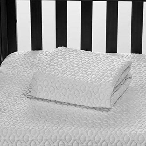 Bedgear Ver-Tex Cooling Crib Mattress Protector - Waterproof and Instant Cooling Mattress Cover for Bed - Deep Pockets and Adjustable Base Friendly - Hypoallergenic