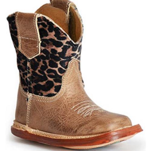 Roper Infant Girls' Cowbabies Cheetah Western Boots - Broad Square Toe