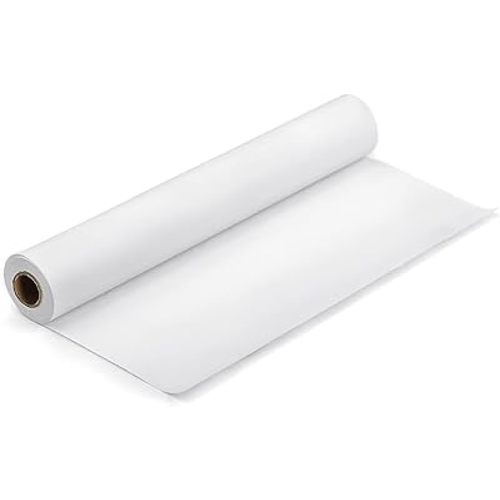 White Art Craft Paper Roll for Drawing Easel Doodles 17.5"×590" White Wrapping Paper Roll for Gifts (50ft)