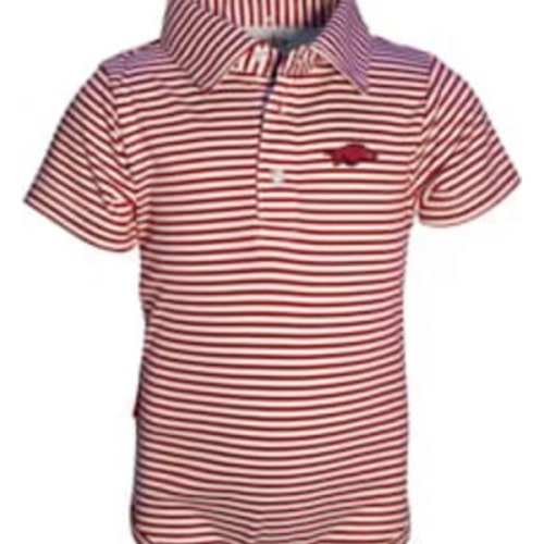 Arkansas Razorbacks CARDINAL Baby Carson Polo Romper - 91970828